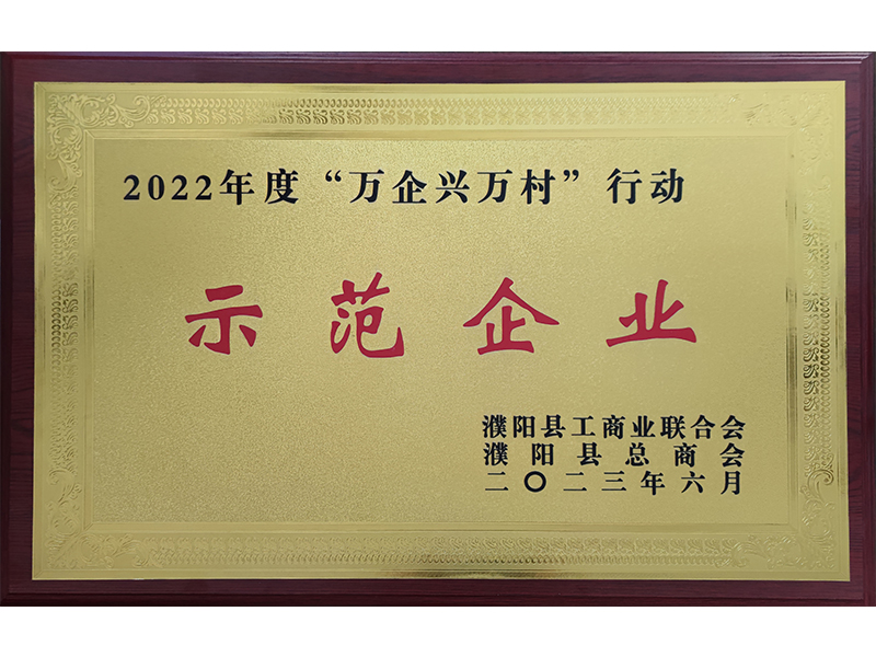 萬企興萬村行動(dòng)示范企業(yè)